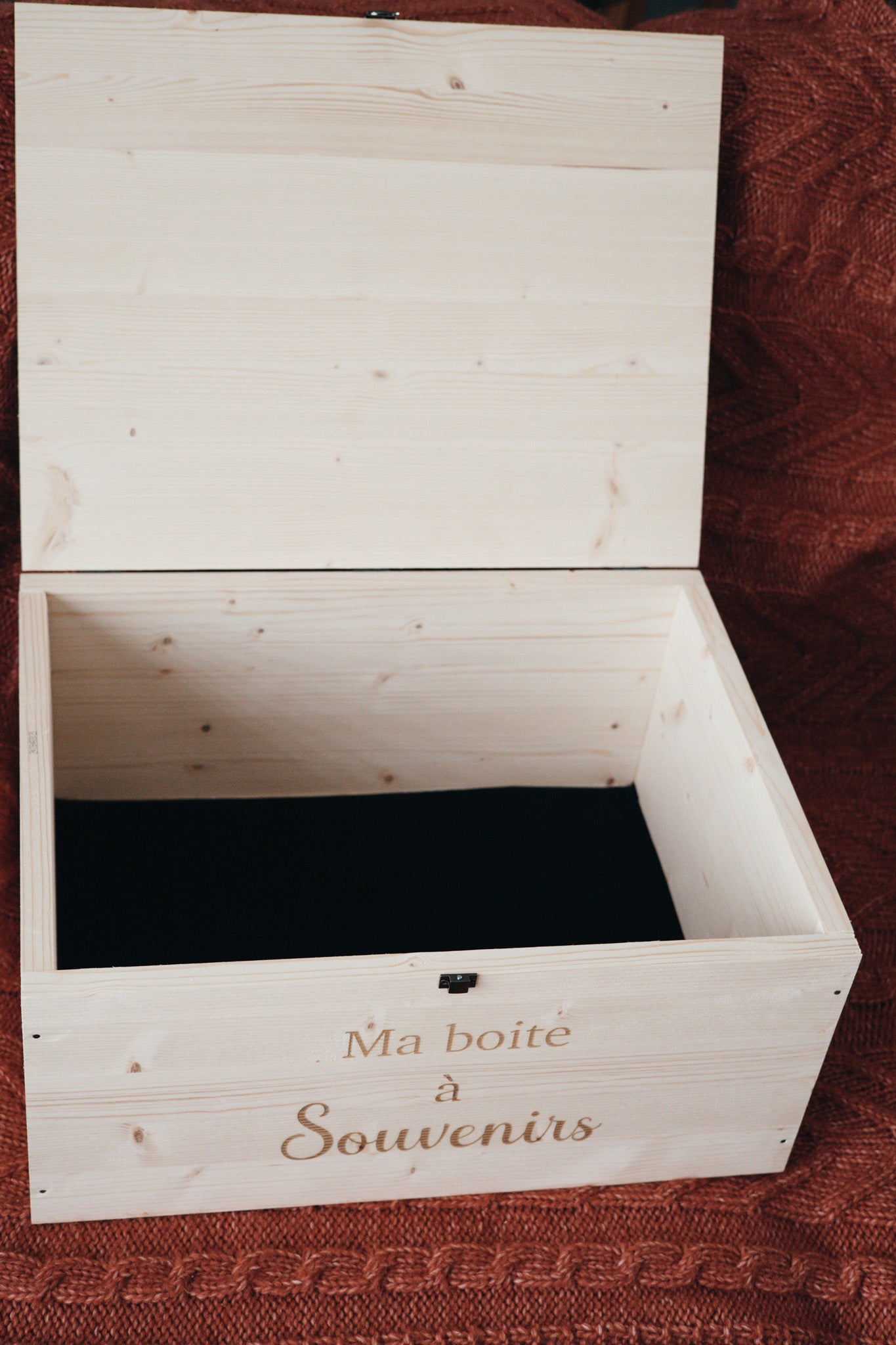 Boite à souvenirs personnalisé en bois
