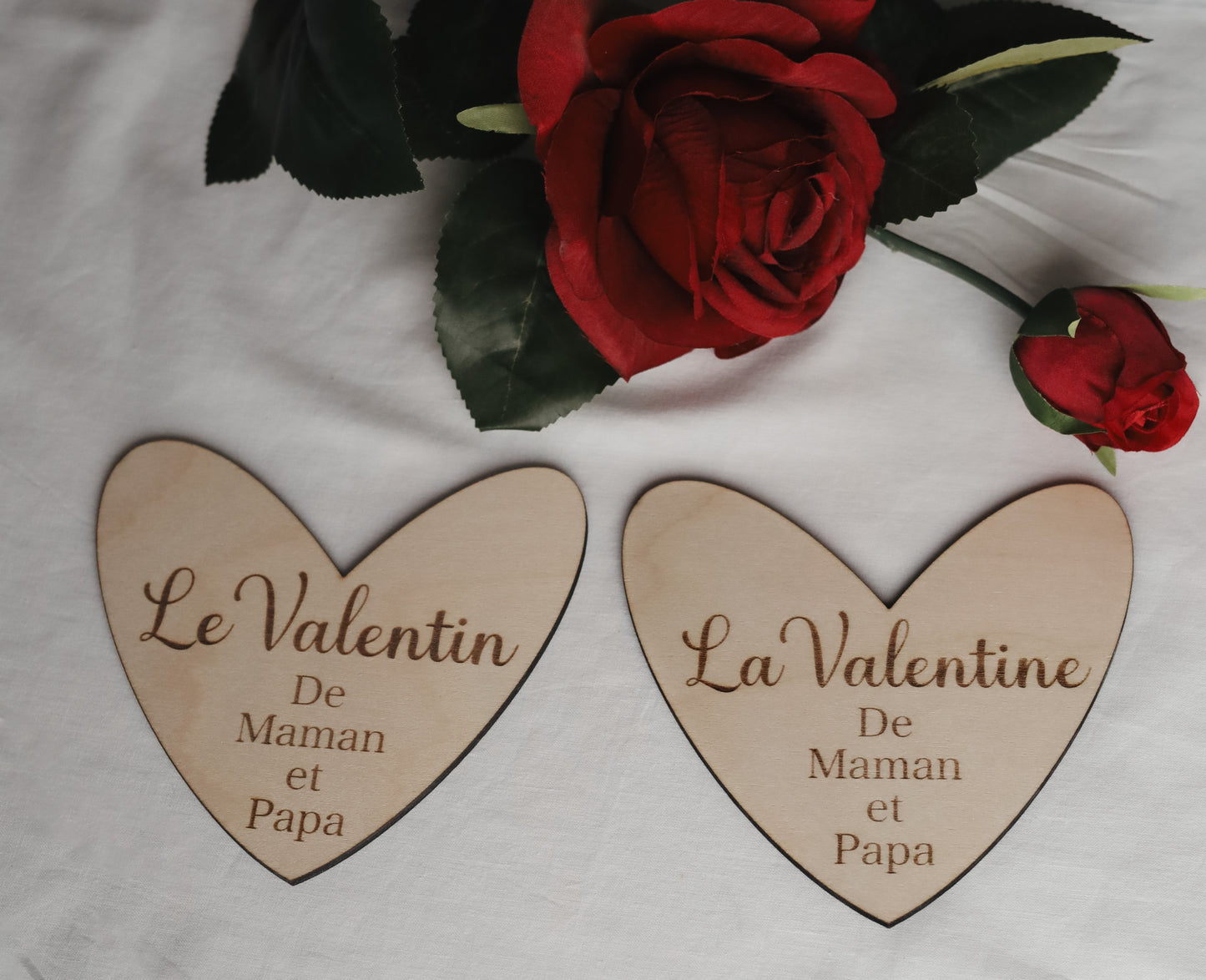 Pastille de bois de Saint-Valentin