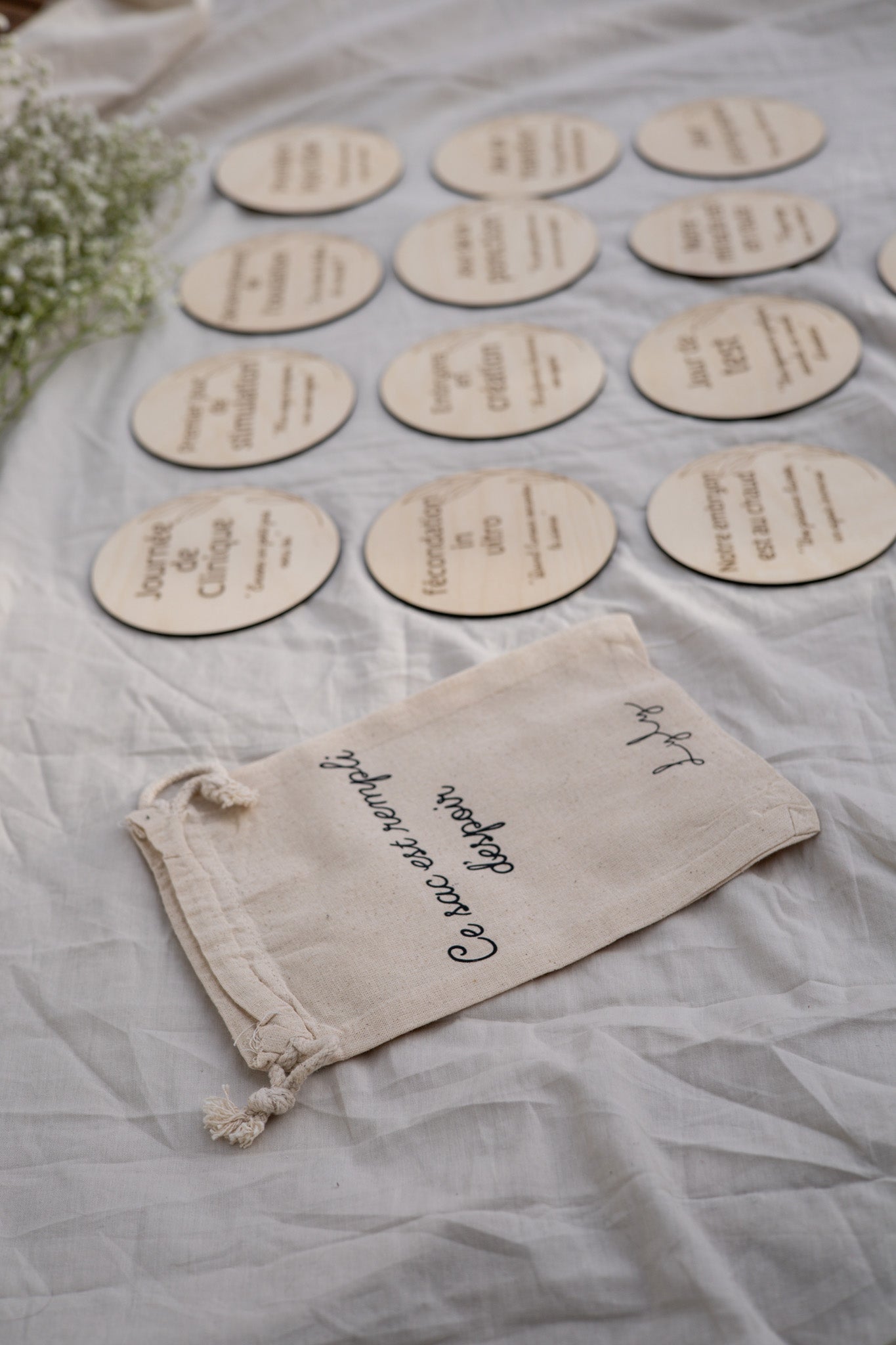 Pastille de bois d'étape de fertilité