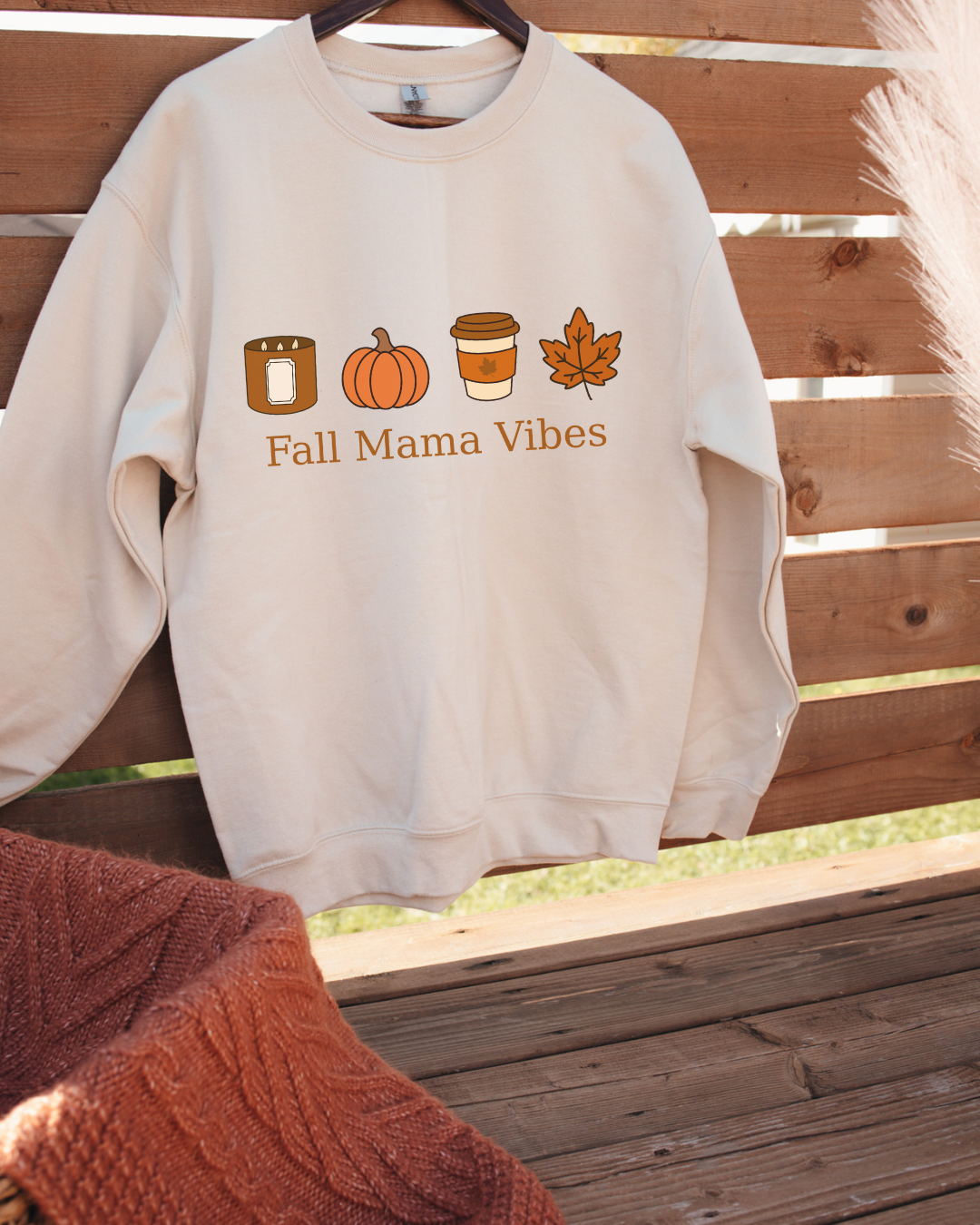 Crewneck d'automne '' Fall Mama Vibes '' collection halloween
