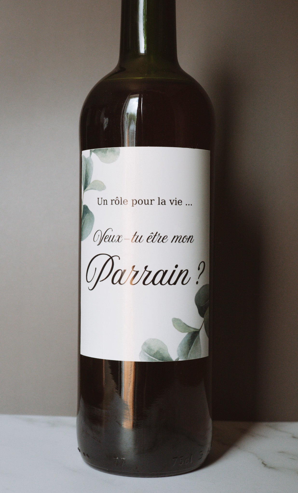 Étiquette personnalisée collant personnalisée – Annonce marraine, parrain ou grossesse, annonce grands-parents