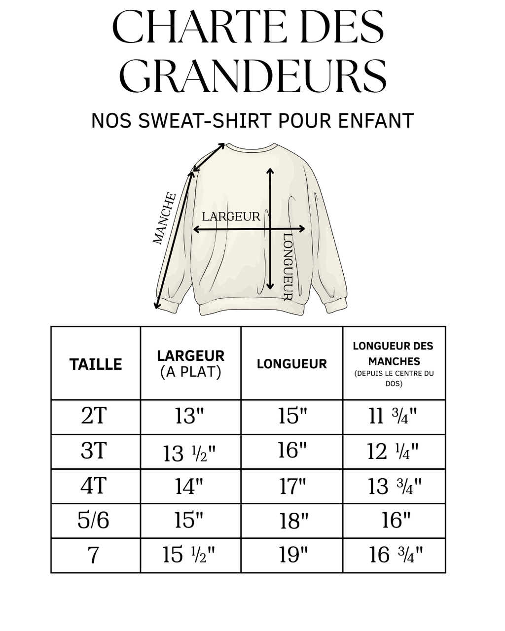 Sweat-shirt " MATCHING"  pour enfant crewneck pour jeune enfants ( spécial fête des mères )