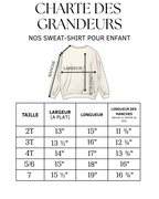 Sweat-shirt " MATCHING"  pour enfant crewneck pour jeune enfants ( spécial fête des mères )