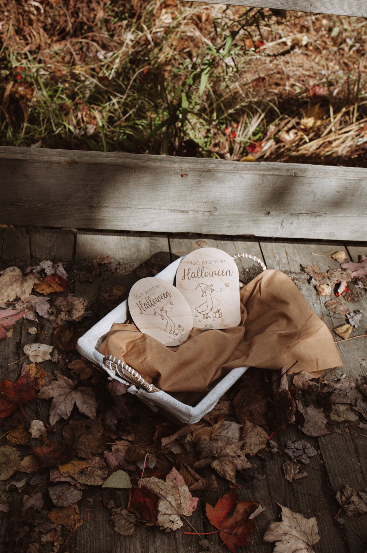 Pastille en bois - Mon premier Halloween