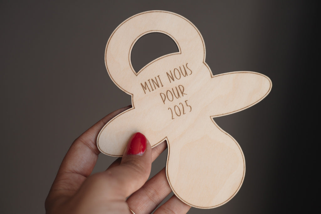 annonce de grossesse mini nous 2025 pastille de bois