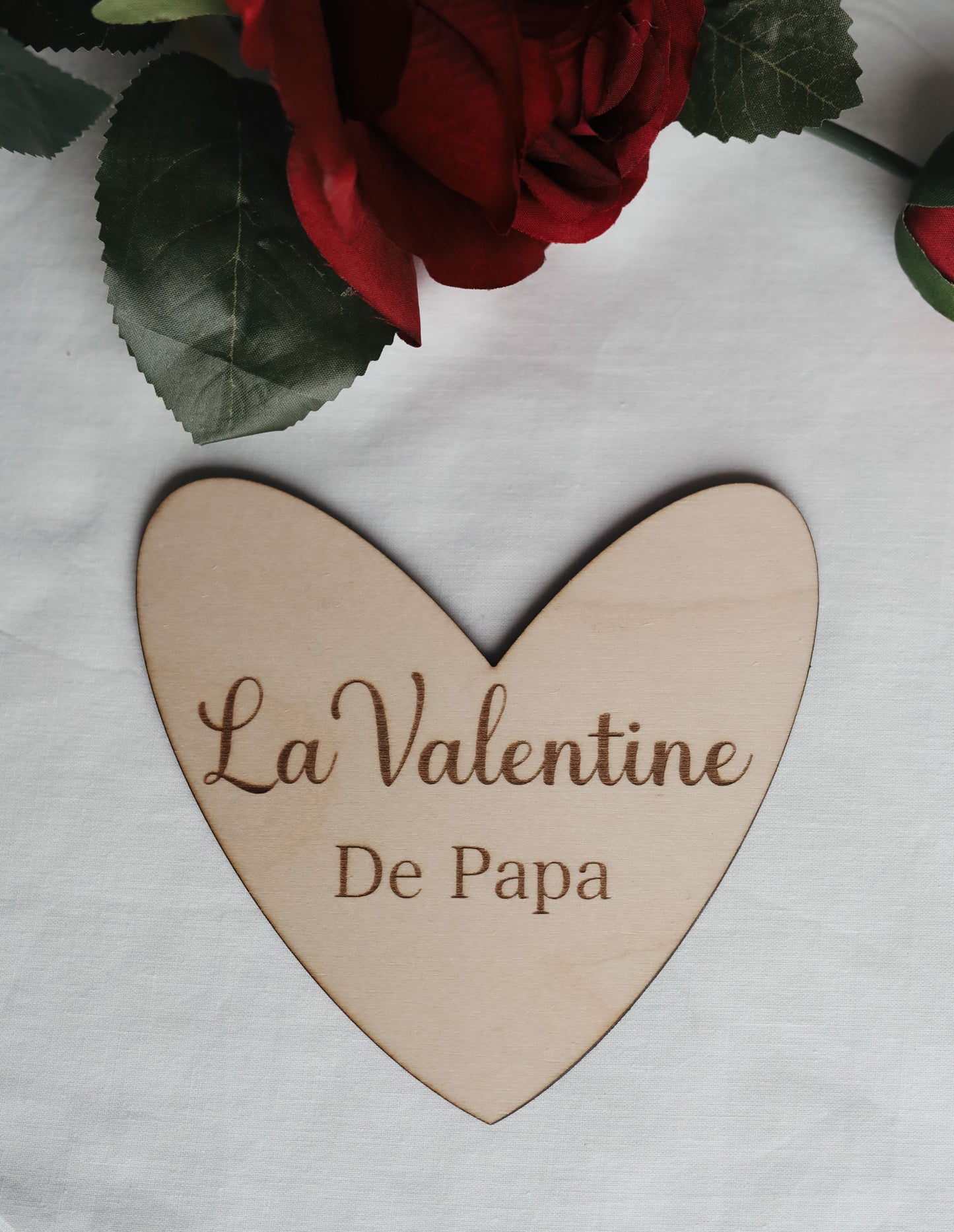 Pastille de bois de Saint-Valentin
