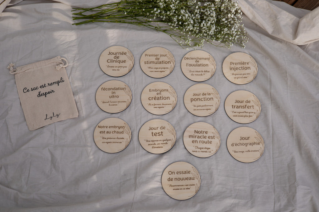 Pastille de bois d'étape de fertilité