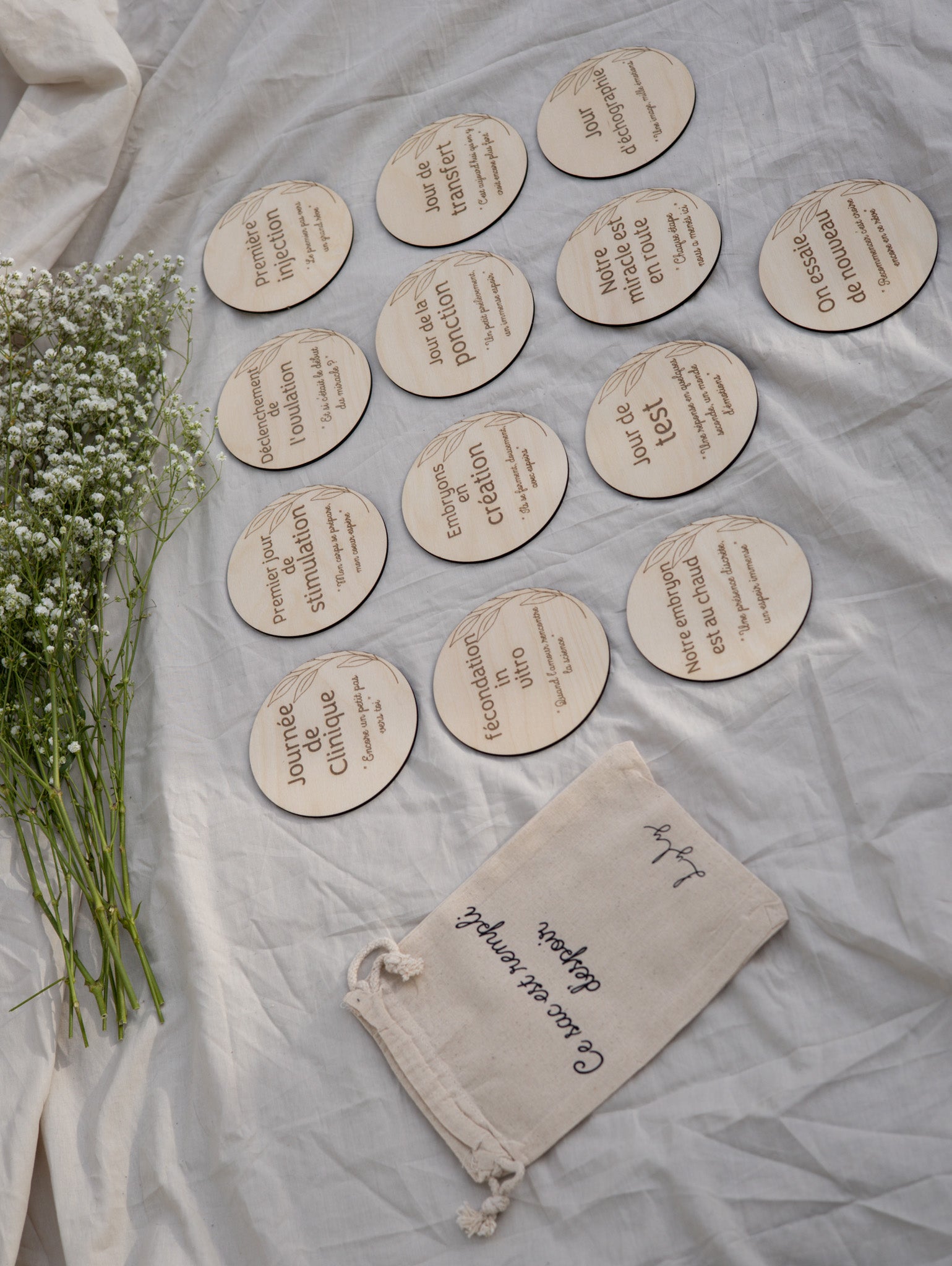 Pastille de bois d'étape de fertilité