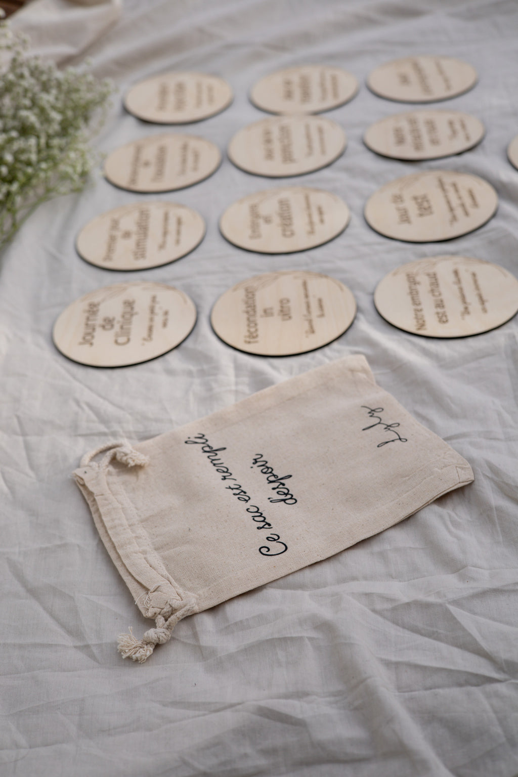 Pastille de bois d'étape de fertilité