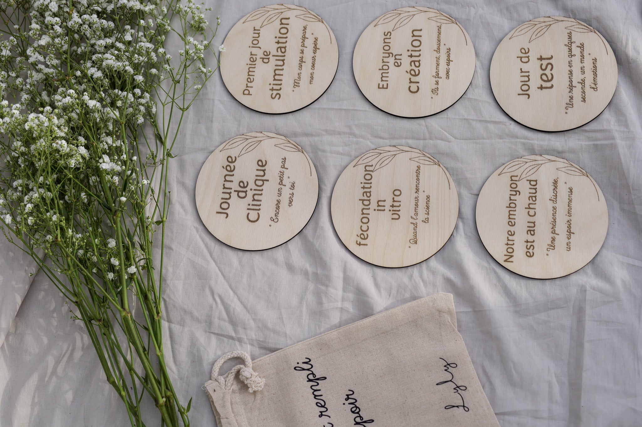 Pastille de bois d'étape de fertilité