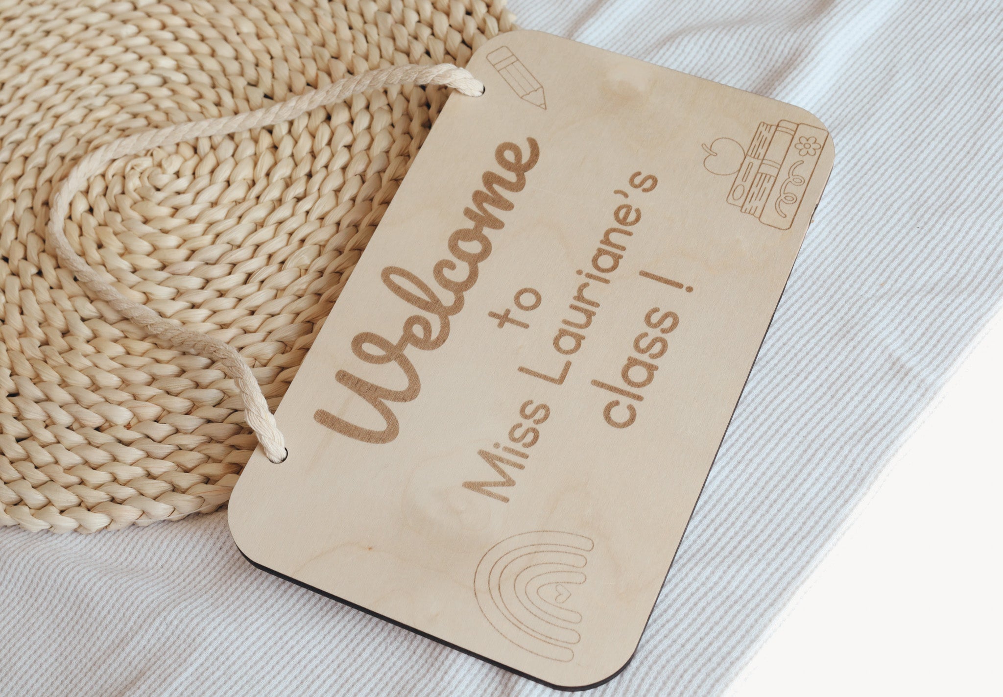 plaque décorative pour classe pour enseignante , personnalisé