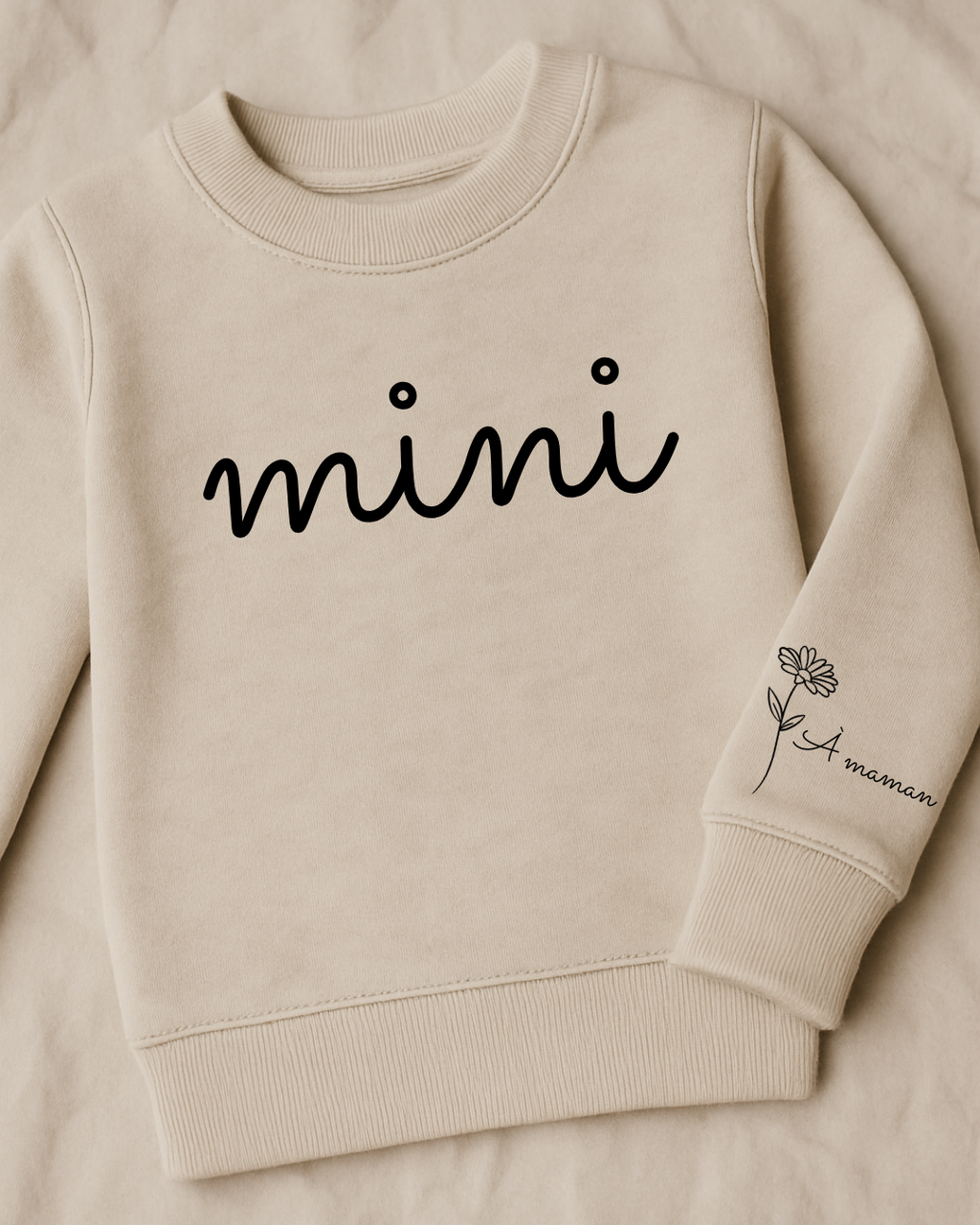 Sweat-shirt " MATCHING"  pour enfant crewneck pour jeune enfants ( spécial fête des mères )