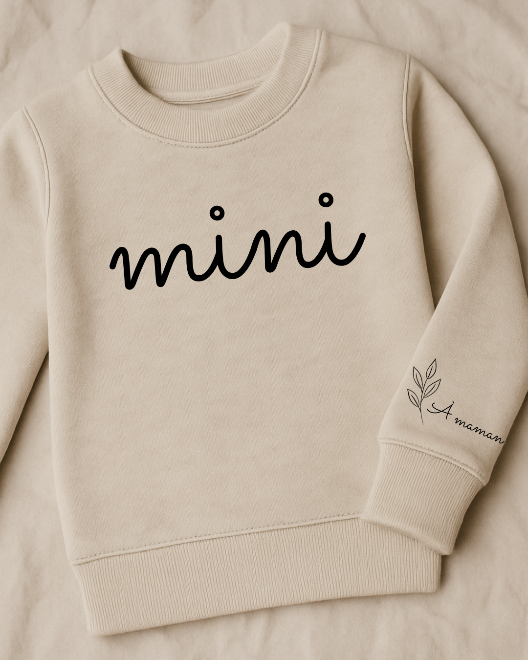 Sweat-shirt " MATCHING"  pour enfant crewneck pour jeune enfants ( spécial fête des mères )