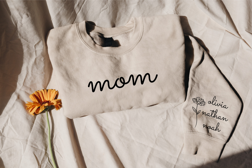 Sweatershirt , Coton ouaté , maman , spécial fête des mères