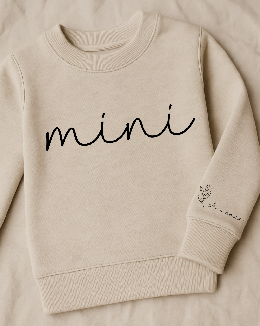 Sweat-shirt " MATCHING"  pour enfant crewneck pour jeune enfants ( spécial fête des mères )