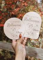 Pastille en bois - Mon premier Halloween